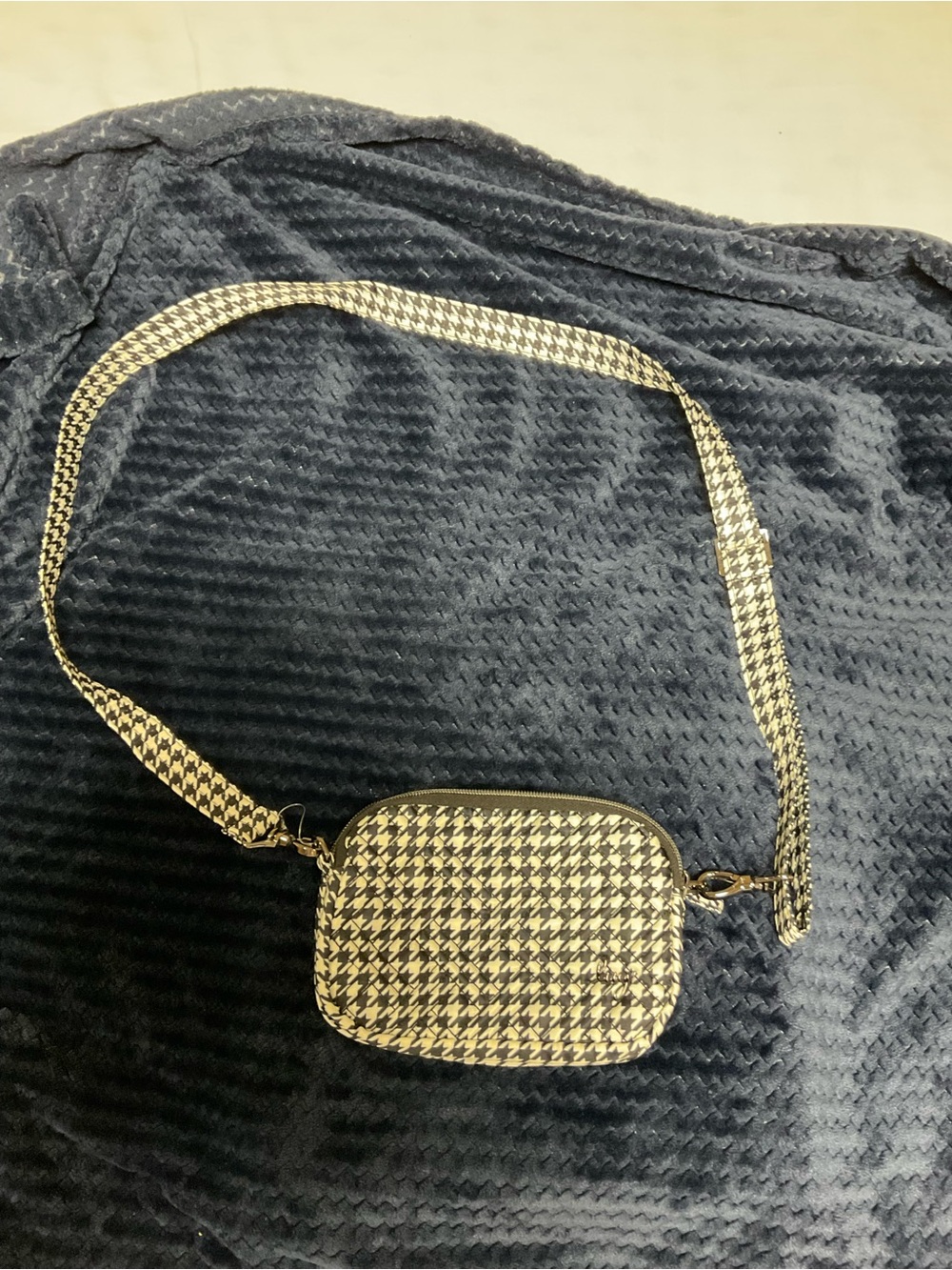 NWOT Lug Coupe XL Convertible Crossbody Bag Houndstooth Fanny Pack Belt Bag.